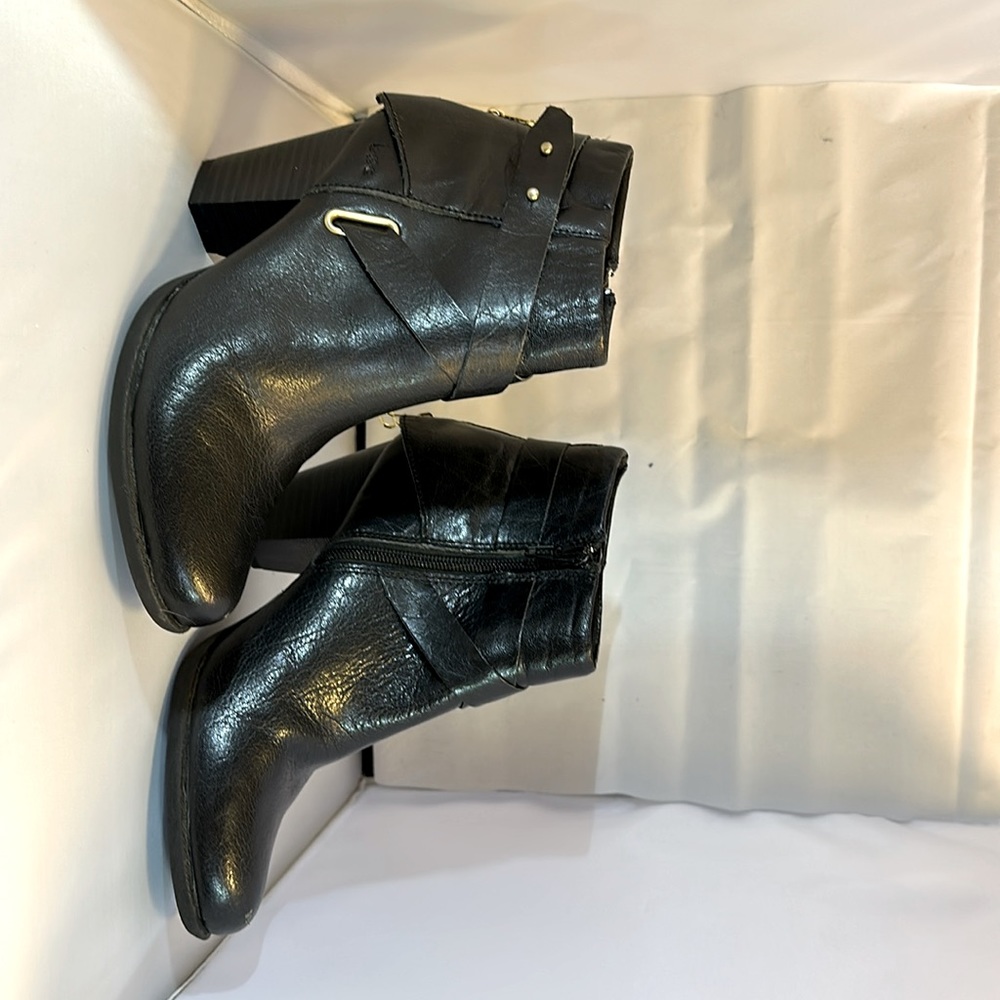 B.O.C. Heeled Moto Bootie with great detail